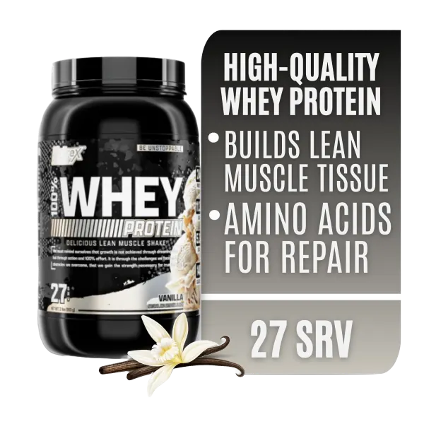 Nutrex 100% Whey Vanilla (27svs/2lbs) 923g