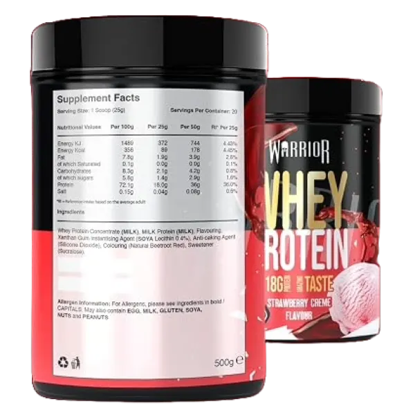 Warrior Whey Prot. S/Berry Creme 20svs/500g #B201-S-500