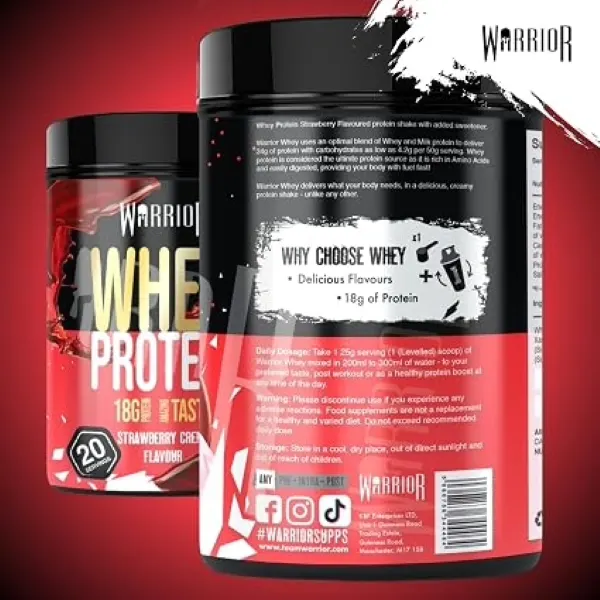 Warrior Whey Prot. S/Berry Creme 20svs/500g #B201-S-500