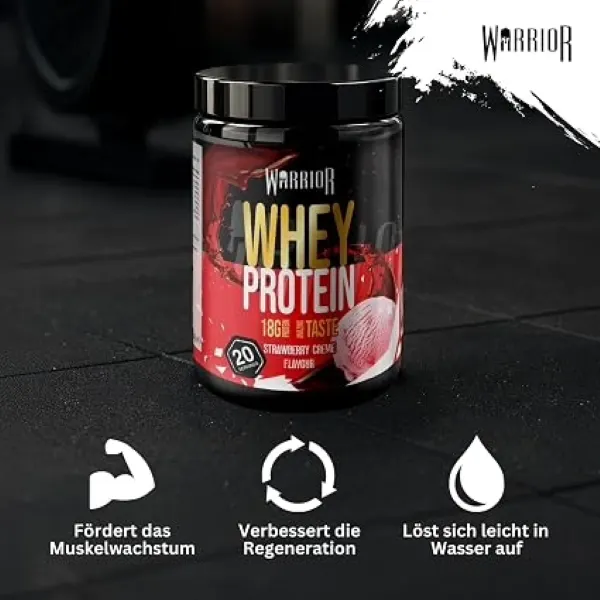 Warrior Whey Prot. S/Berry Creme 20svs/500g #B201-S-500