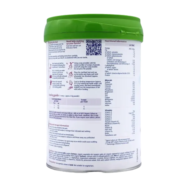 Hipp Org Follow On 2 Milk 6mths+ 800g
