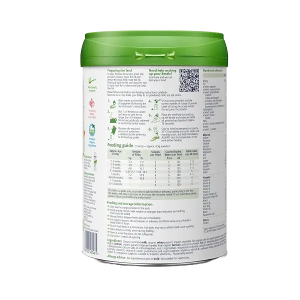 Hipp Org First Infant Formula 1 Milk From Birth 800g