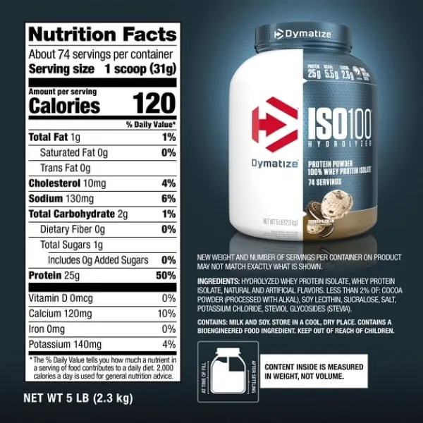 Dymatize Iso-100 Cookies & Cream 2.3kg