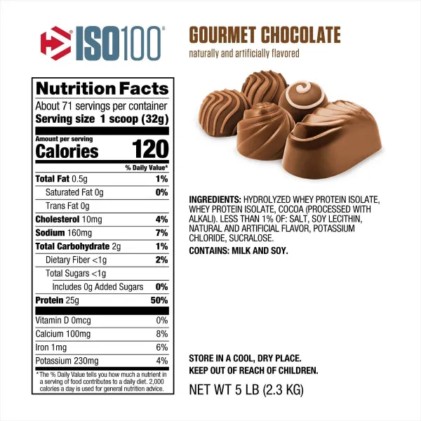 Dymatize Iso-100 Gourmet Chocolate 2.3kg
