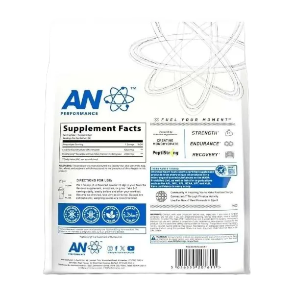 Applied Nutrition Creatine Monohydrate Unflavored (60svs) 444g