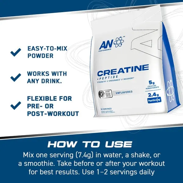 Applied Nutrition Creatine Monohydrate Unflavored (60svs) 444g