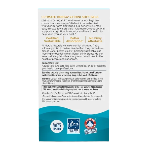 Nordic Naturals Ultimate Omega 2x Mini 1120mg 60sftgls