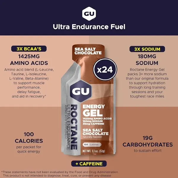 Gu Roctane Energy Gel Sea Salt Chocolate 32g
