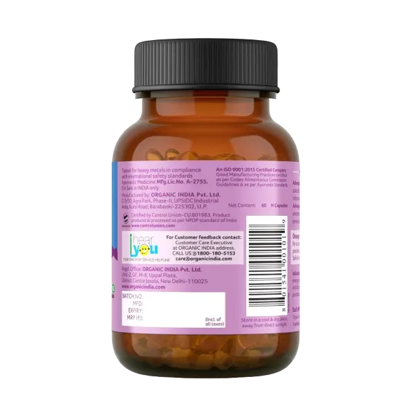 Organic India Ashwagandha 60caps
