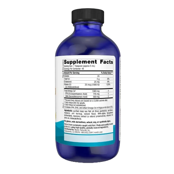 Nordic Naturals Omega-3d Liq 1560mg(1000iu) (8oz) 237ml