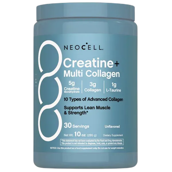 Neocell Creatine + Multi Collagen Bio-Peptides Unflavored Protein 30svs 285g