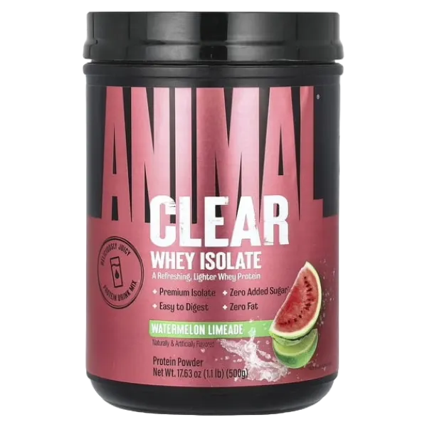 Un Animal Clear Whey Isolate W/Melon Limeade Prot. Pwdr 500g