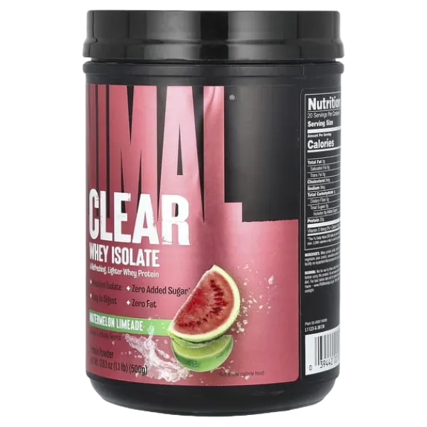 Un Animal Clear Whey Isolate W/Melon Limeade Prot. Pwdr 500g