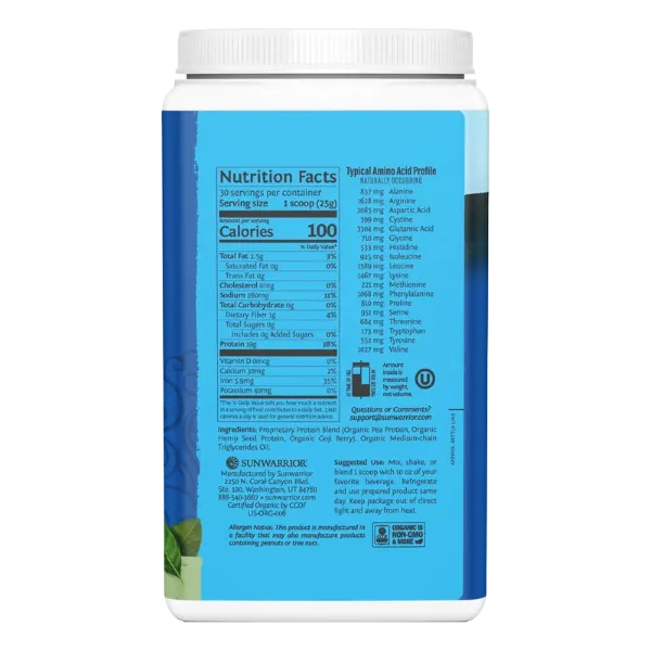 Sunwarrior Blend Organic Protein Natural 750g