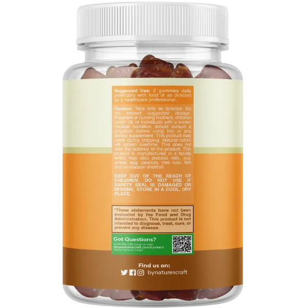 Nature’S Craft Sea Moss Mixed Berry Flavor Gummies 30’S