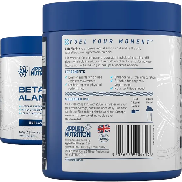 Applied Nutrition Beta Alanine Pwdr (100svs) 300g