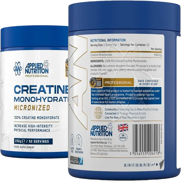 Applied Nutrition Creatine Monohydrate(Micronized) 50s 250g