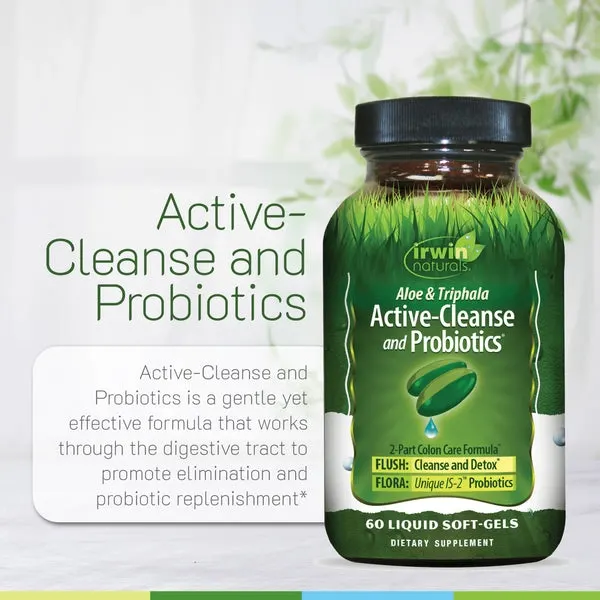 Irwin Aloe & Triphala Active Cleanse & Probiotics 60ct