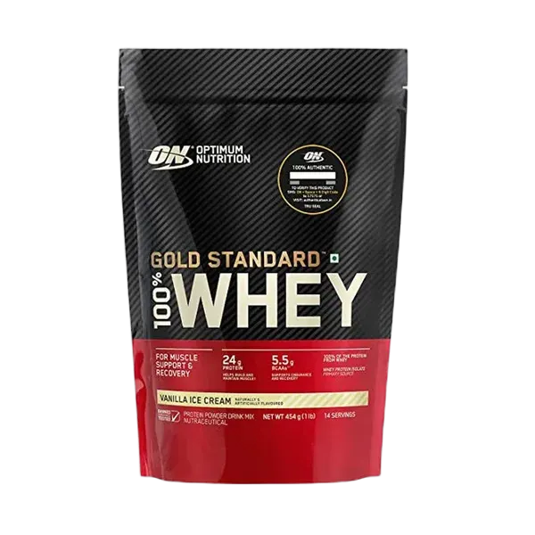 Optimum Nutrition Gold Stnrd 100% Whey Vanilla Ice Cream 1lb(454g)