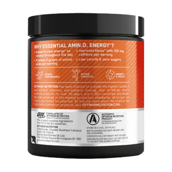 Optimum Nutrition Amino Energy Orange Cooler 270g