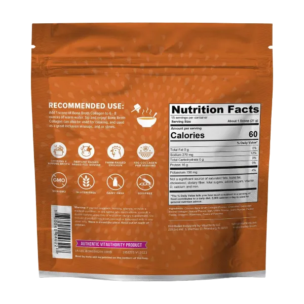 Vitauthority Bone Broth Collagen Chicken Noodle (15svs) 310g