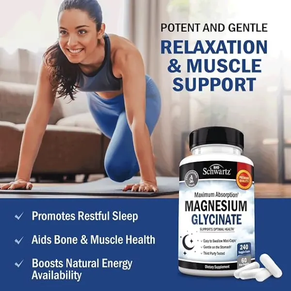 Bioshwartz Magnesium Glycinate 240vcaps #4114243