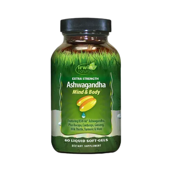 Irwin Naturals Extra Strength Ashwagandha Mind & Body 60ct #In059449