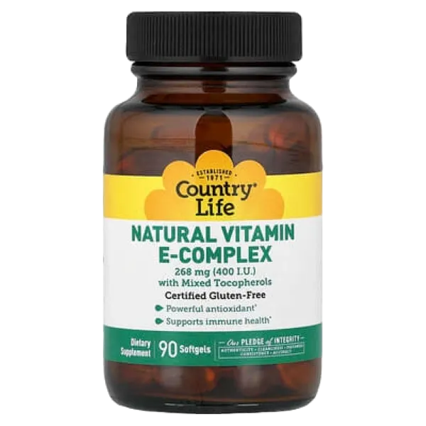 Country Life Natural Vit E-Complex 268mg (400 I.U) 90’s