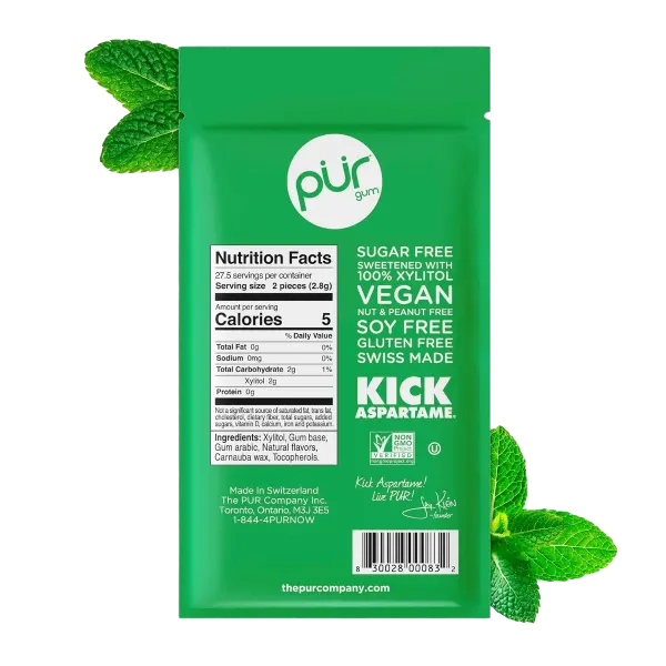 Pur Gum S/F Spearmint 55s