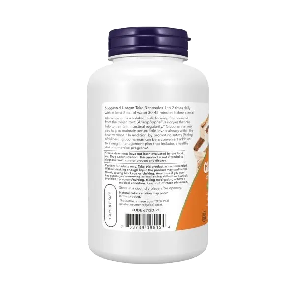 Now Glucomannan 575mg 180capsules