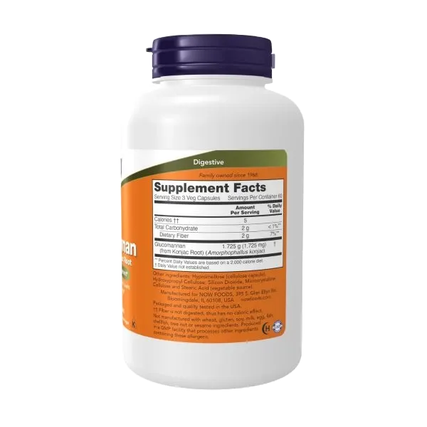 Now Glucomannan 575mg 180capsules