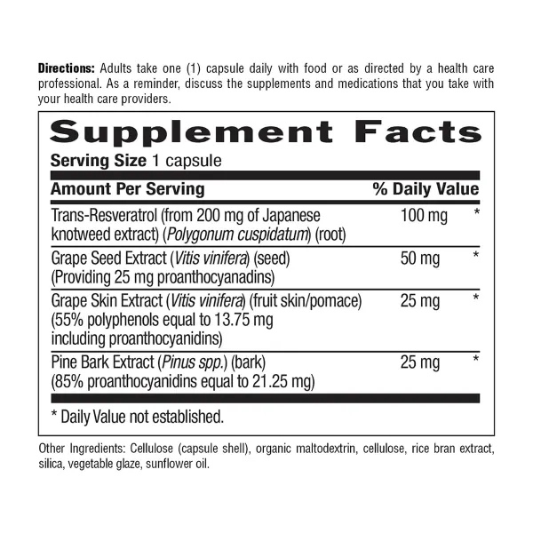 Country Life Resveratrol Plus 60s