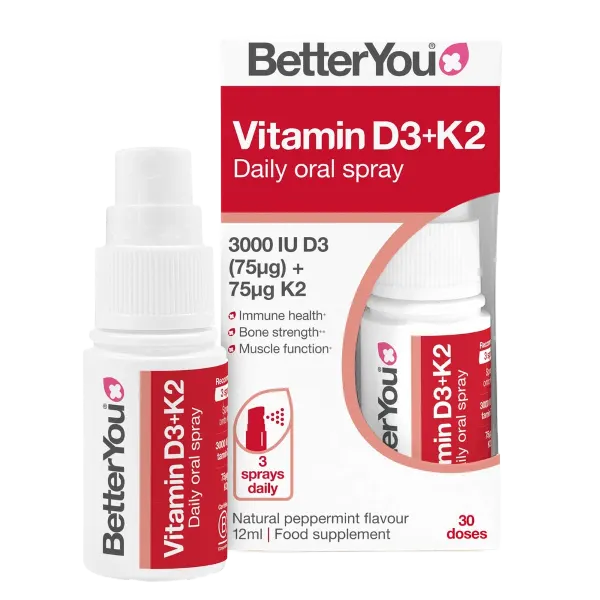 Better You Dlux Vit D3+K2 Oral Spray 12ml