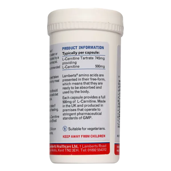 Lamberts L-Carnitine 500mg 60s