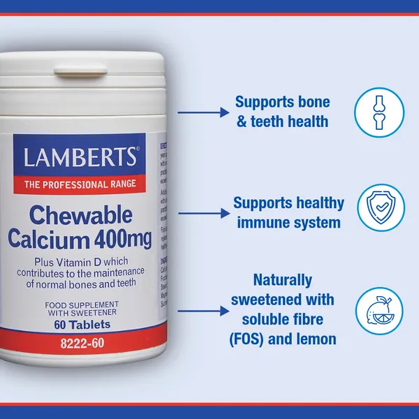 Lamberts Chewable Calcium 60s