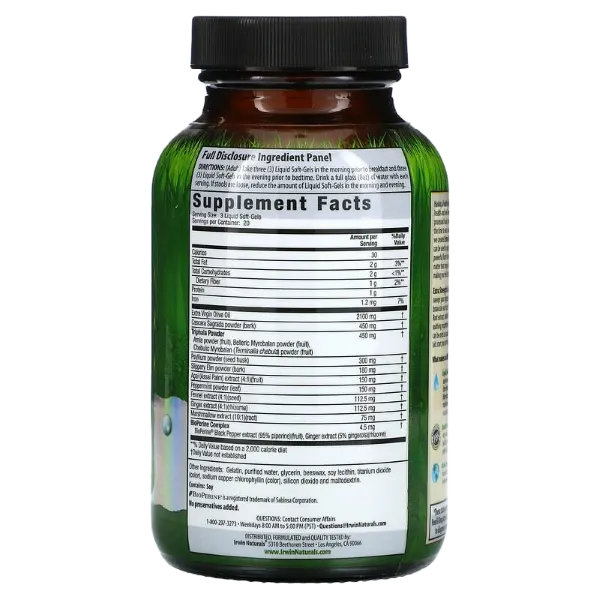 Irwin Naturals Colon Flush Extra Strength 60 Liquid Softgels