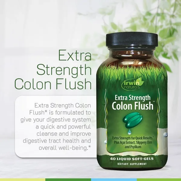 Irwin Naturals Colon Flush Extra Strength 60 Liquid Softgels