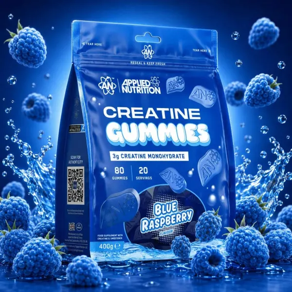 Applied Nutrition Creatine Monohydrate Blue R/Berry Gummies (3000mg) 80’s 400g