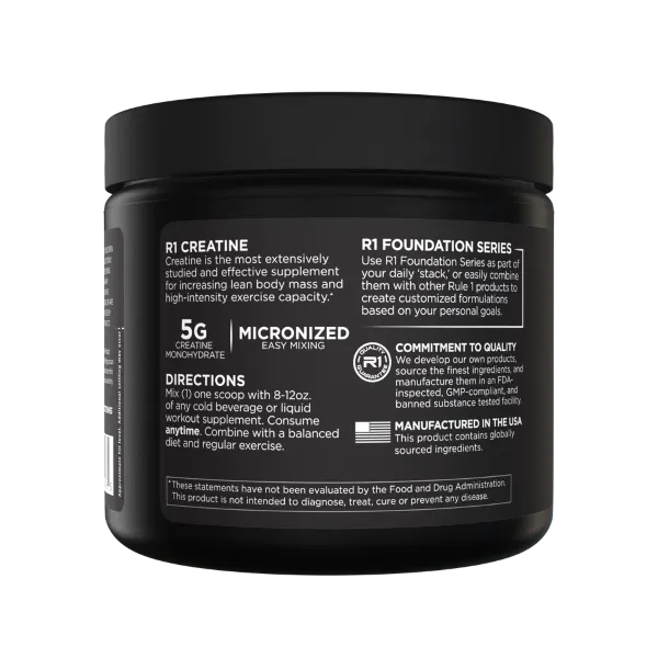 Rule 1 Creatine Unflavoured (30svs) 150g