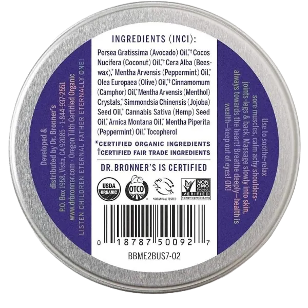 Dr Bron M Org Arnica-Menthol Magic Balm 57g