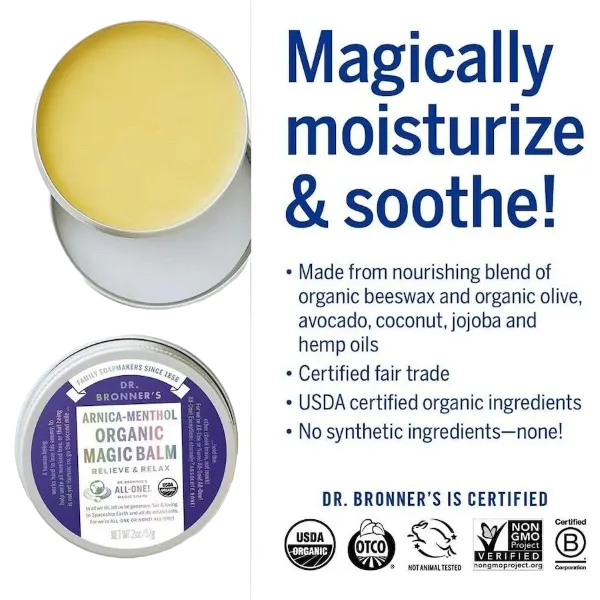 Dr Bron M Org Arnica-Menthol Magic Balm 57g