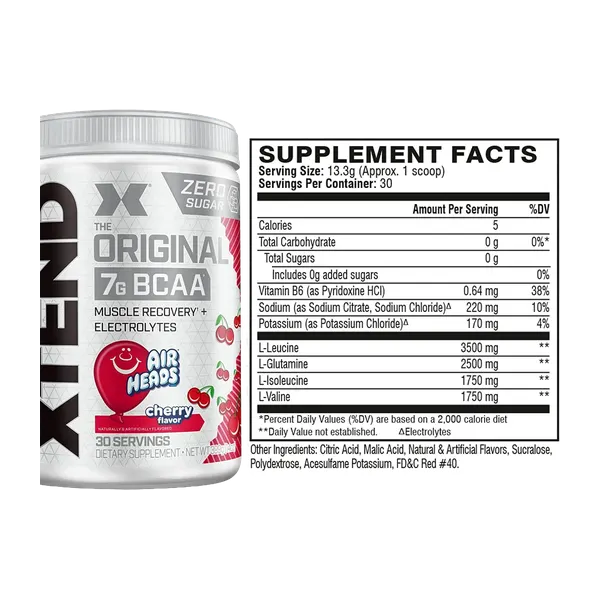 Xtend Original 7g Bcaa Red Cherry 30svs/399g #Sv118088