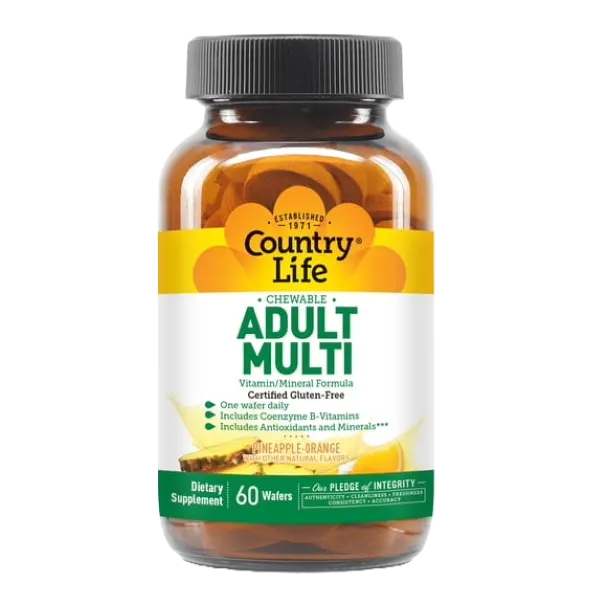 Country Life Adult Mult Vitamin Chewable Formula 60'S