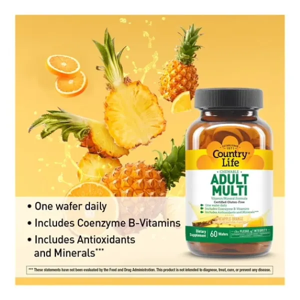Country Life Adult Mult Vitamin Chewable Formula 60'S