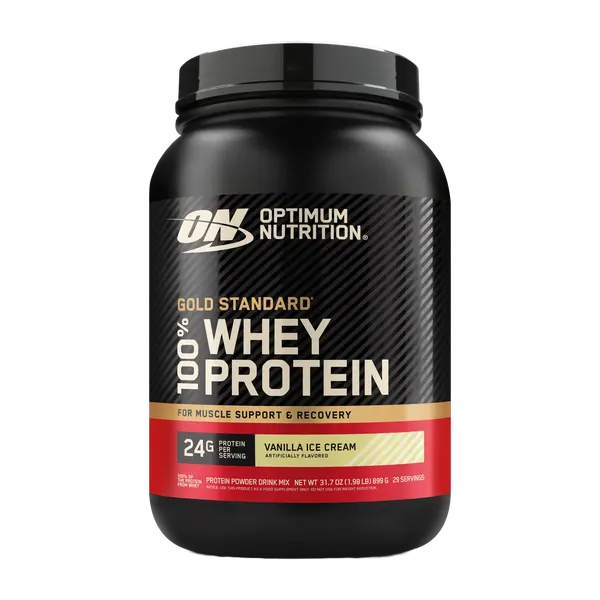 Optimum Nutrition Gold Stnrd 100% Whey-Gf Vanilla Ice Cream (2lbs) 907g