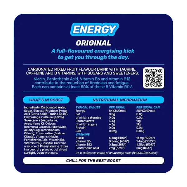 Boost Energy Original Drink 250ml #N028730