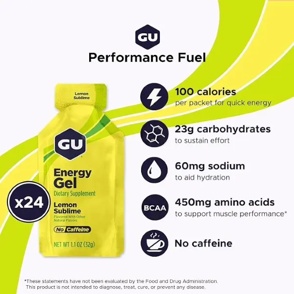 Gu Lemon Sublime Energy Gel 32gm