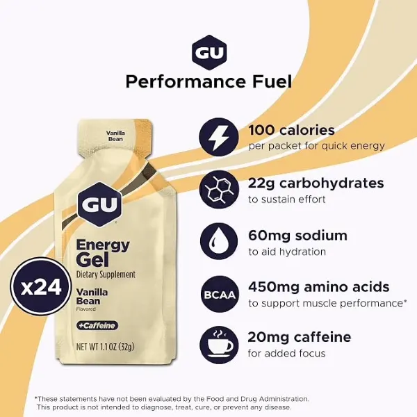 Gu Vanilla Bean Energy Gel 32gm