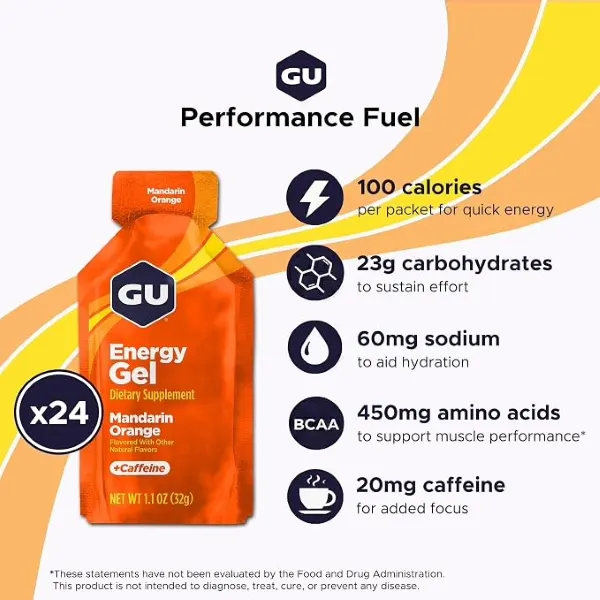 Gu Mandarin Orange Energy Gel 32g #Gu123043