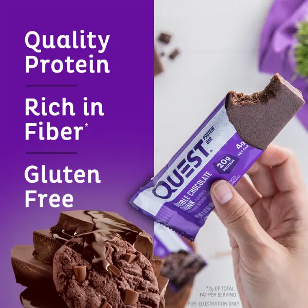 Quest Protein Bar Double Choc Chunk 60gm